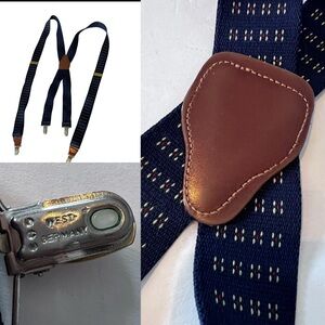 CAS West Germany Men’s Suspenders Navy Brass